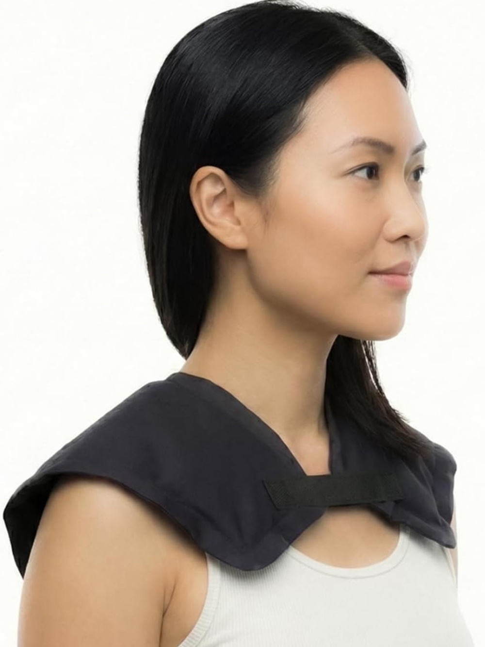 Rapid Relief Reusable Neck & Shoulder Gel Wrap - Hot/Cold Therapy with Strap - Picture 4 of 13